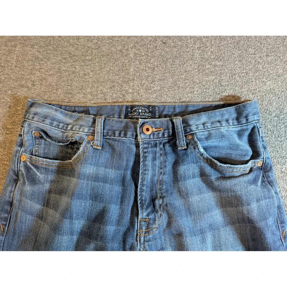 Vintage Lucky Brand Mens 32x32 Distressed 363 Vintage Straight Leg‎ Denim Jeans